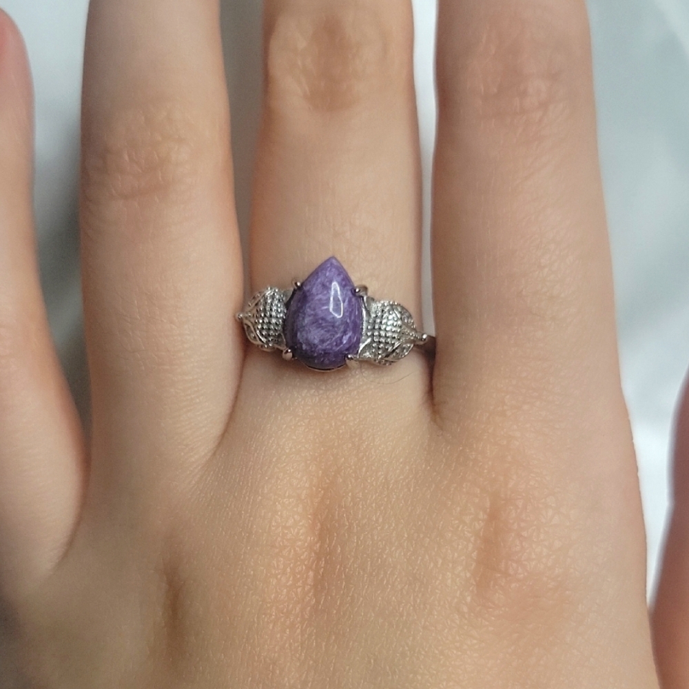Charoite ring